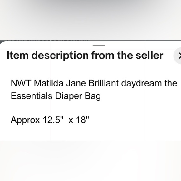 Matilda Jane Blue Polka Dot Baby Bag - Picture 7 of 7